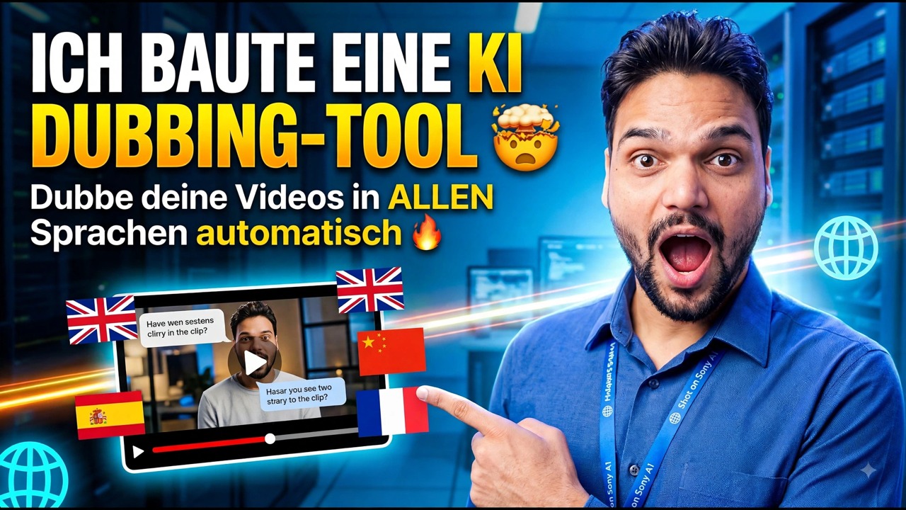 Ich habe ein KI-Synchronisationstool entwickelt 🤯 | Videos automatisch in ALLEN Sprachen synchronisieren 🔥