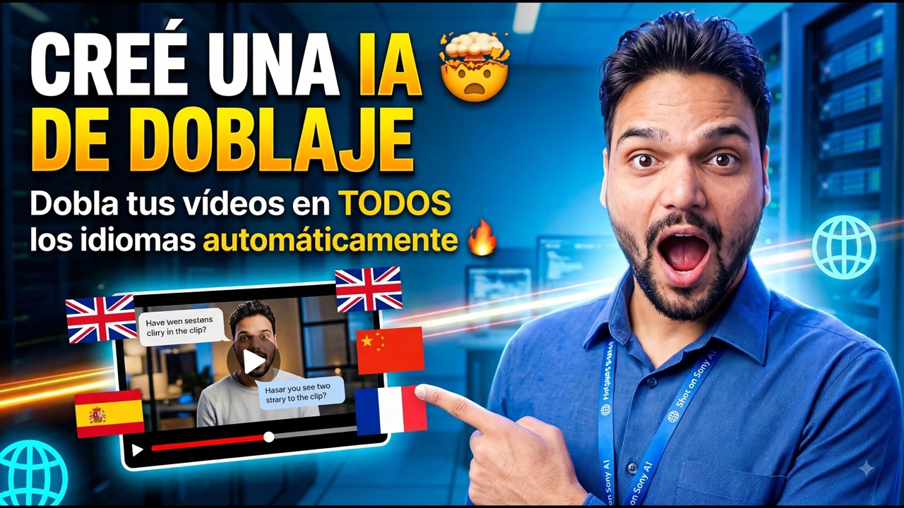 ¡Creé una herramienta de doblaje con IA 🤯 | Doblaje automático en TODOS los idiomas 🔥