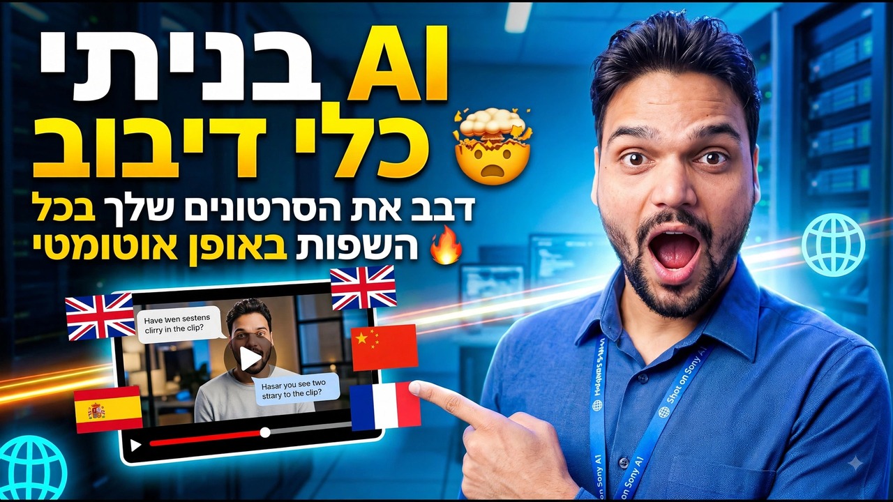 בناء כלי דיבוב מבוסס AI 🤯 | דבבו את הסרטונים שלכם לכל השפות אוטומטית 🔥