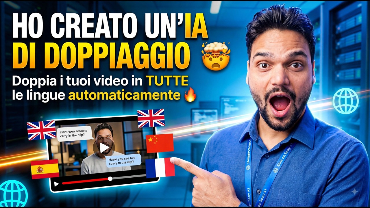 Ho creato un tool di doppiaggio AI 🤯 | Doppia i tuoi video in TUTTE le lingue automaticamente 🔥