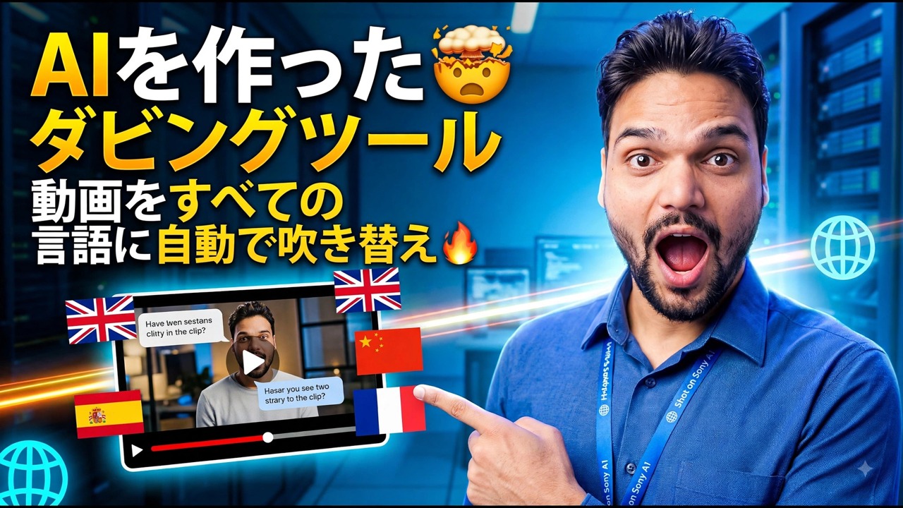 AI 吹替ツールを作ってみた 🤯 | あらゆる言語に動画を自動吹替 🔥