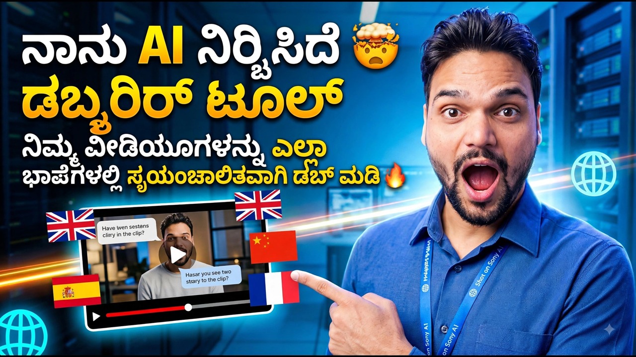 நான் ஒரு AI டப்பிங் கருவியை உருவாக்கினேன் 🤯 | உங்கள் வீடியோக்களை அனைத்து மொழிகளிலும் தானாகவே டப் செய்யுங்கள் 🔥