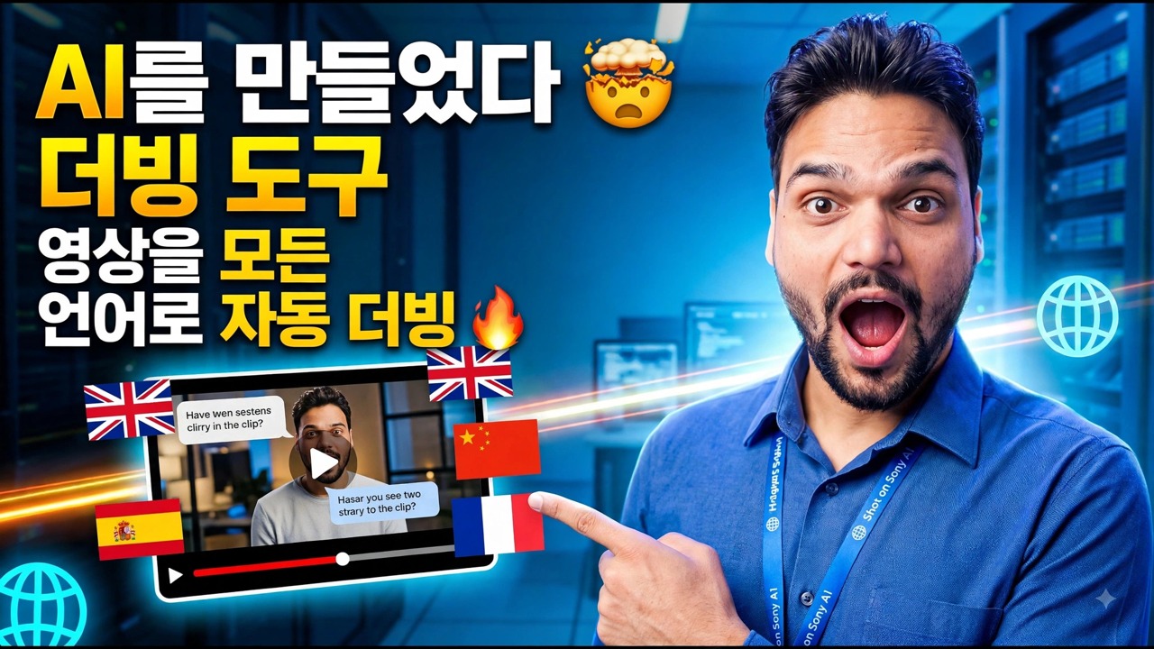 AI 덕빙 툴을 만들었어요 🤯 | 모든 언어로 자동으로 비디오 덕빙 🔥