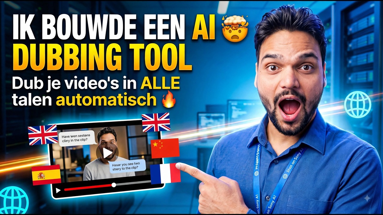 Ik heb een AI-dubbingtool gebouwd 🤯 | Dub al je video's AUTOMATISCH in ALLE talen 🔥