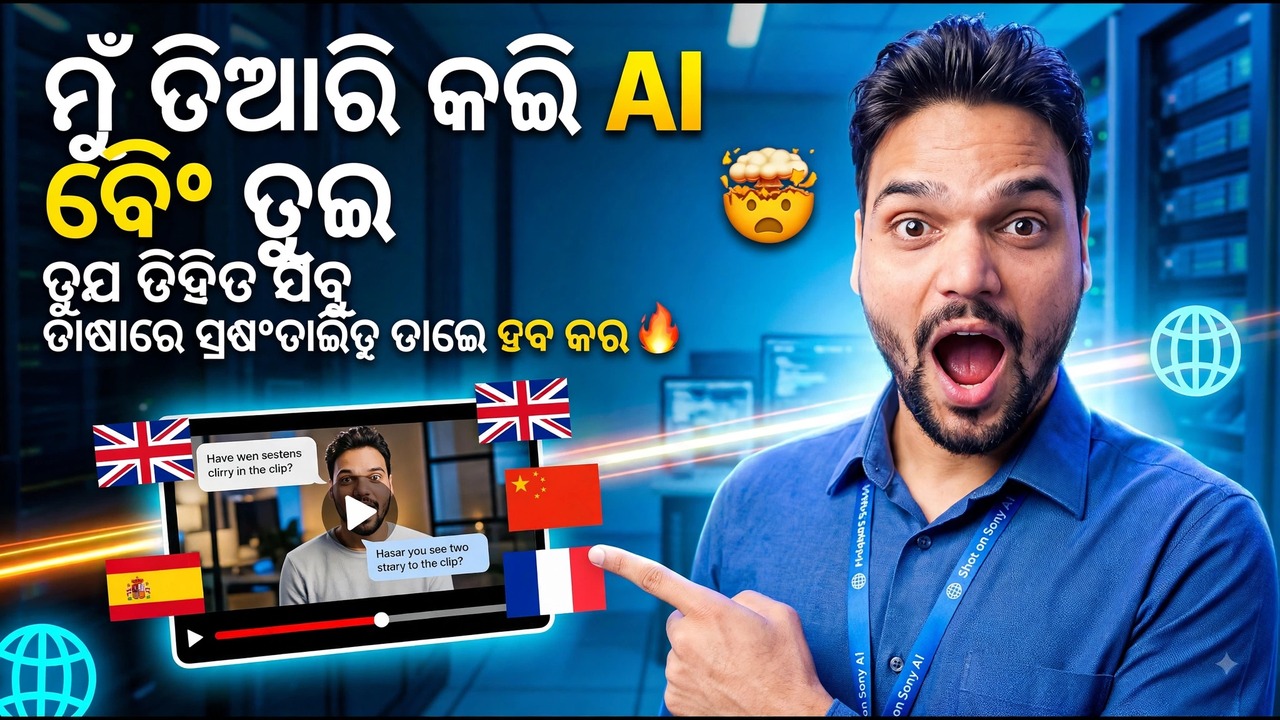muin gotie AI Dubbing Tool tairi karili 🤯 | apankor video ku sabu bhashare automatic dub karantu 🔥