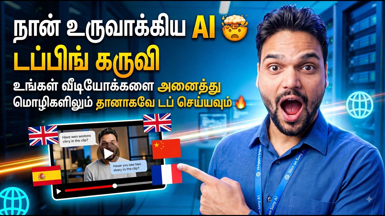 நான் ஒரு AI டப்பிங் டூலை உருவாக்கினேன் 🤯 | உங்கள் வீடியோக்களை அனைத்து மொழிகளிலும் தானாக டப் செய்யுங்கள் 🔥