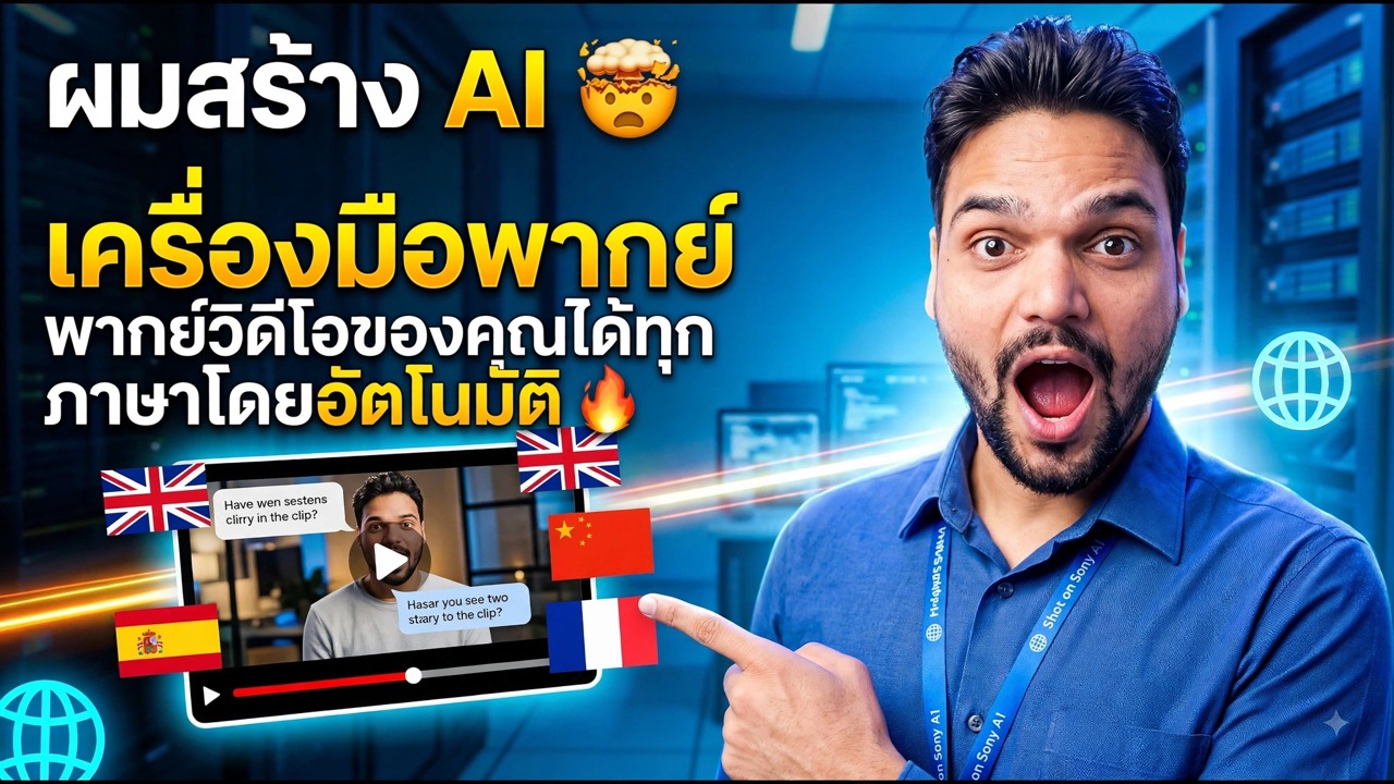 ผมสร้างเครื่องมือพากย์เสียง AI 🤯 | พากย์วิดีโอของคุณเป็นทุกภาษาอัตโนมัติ 🔥