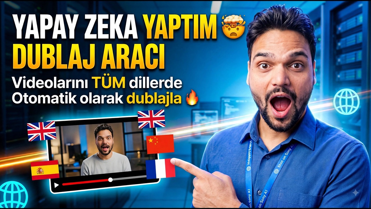 Yapay Zeka Destekli Dublaj Aracı Geliştirdim 🤯 | Videolarınızı TÜM Dillere Otomatik Dublajlayın 🔥