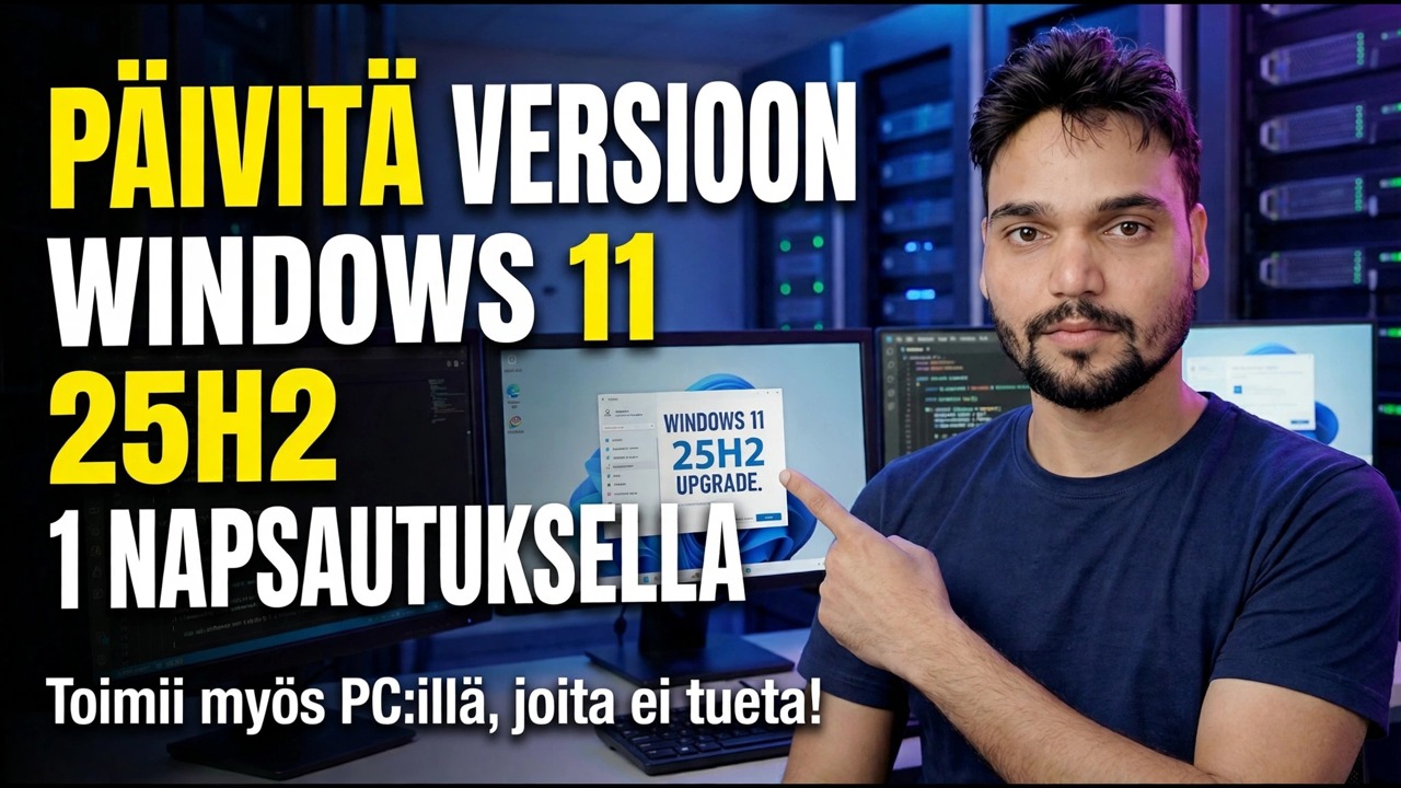 Päivitä Windows 11 25H2:een yhdellä napsautuksella