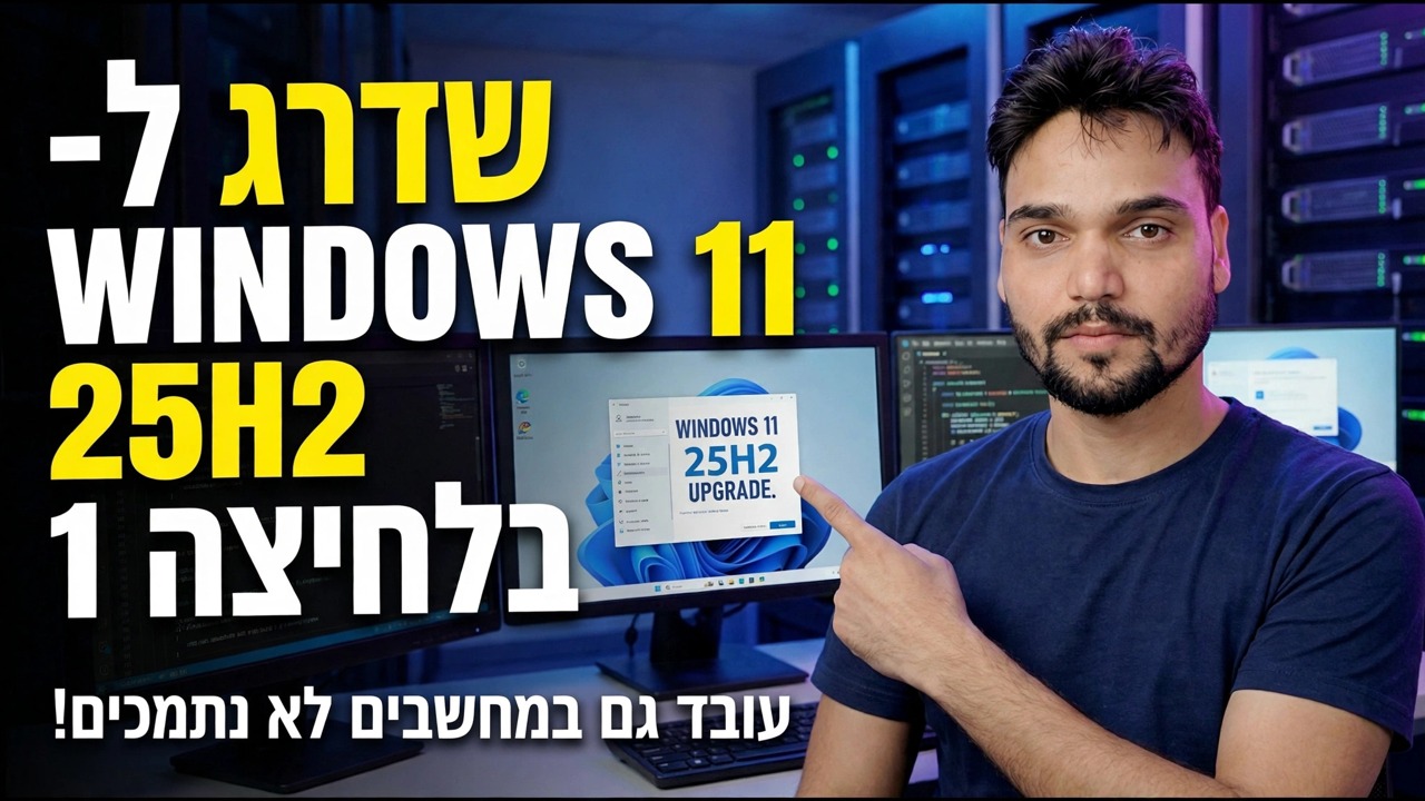שדרג ל-Windows 11 25H2 בלחיצה אחת