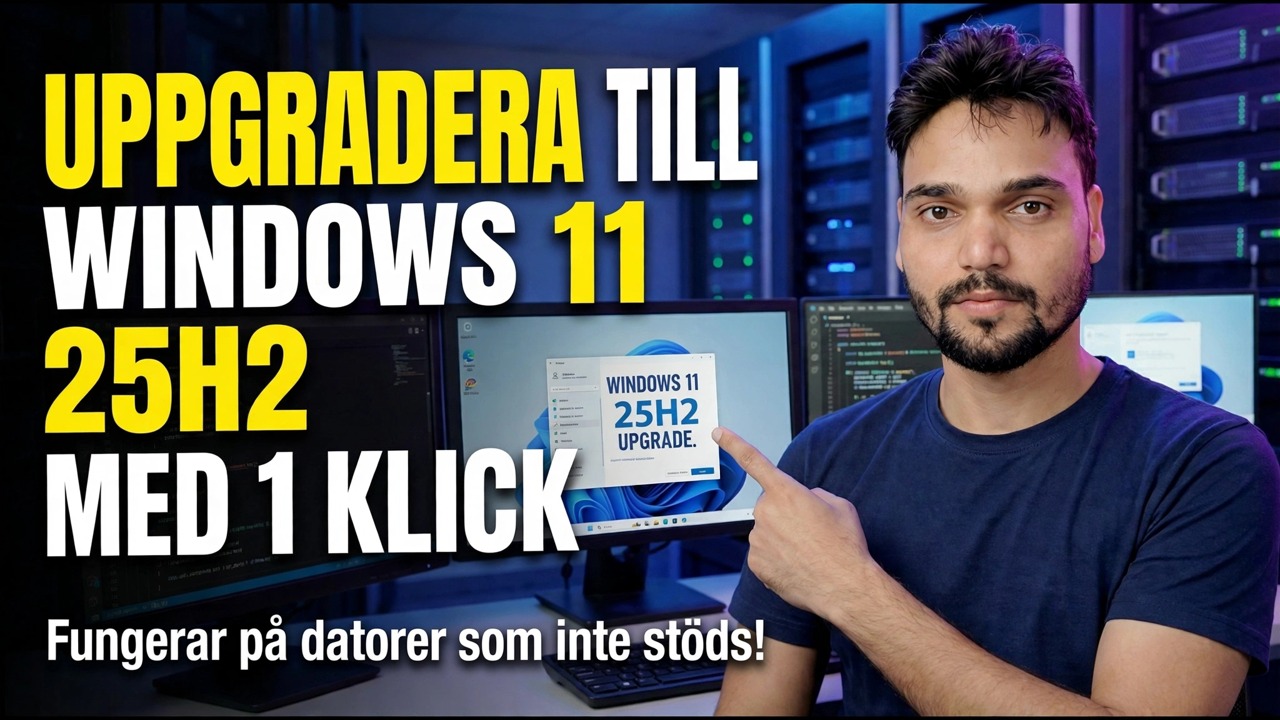 Uppgradera till Windows 11 25H2 med 1 klick