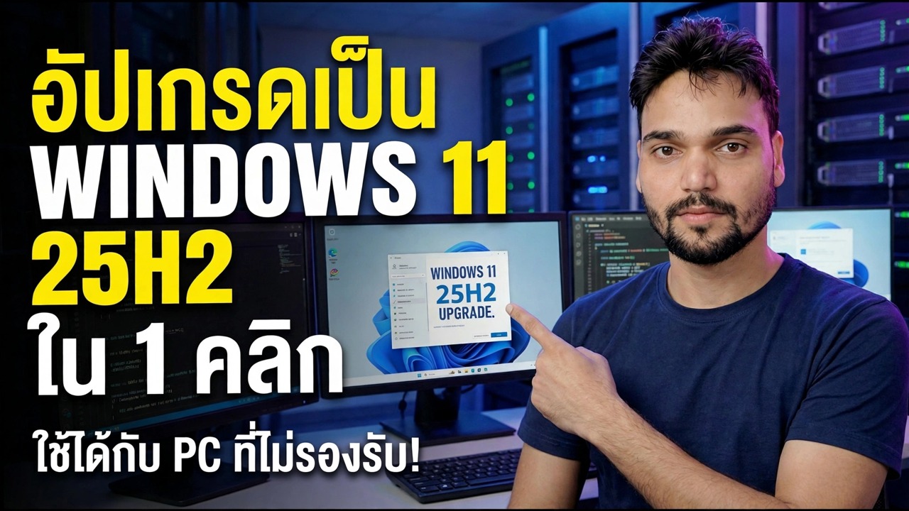 อัปเกรดเป็น Windows 11 25H2 ใน 1 คลิก