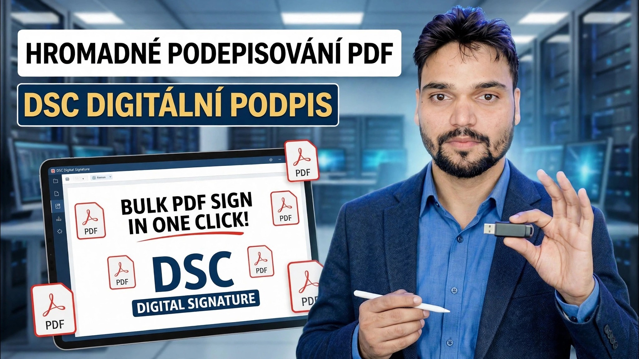 Hromadné přihlášení ve formátu PDF jedním kliknutím 😳 Trik s digitálním podpisem DSC!