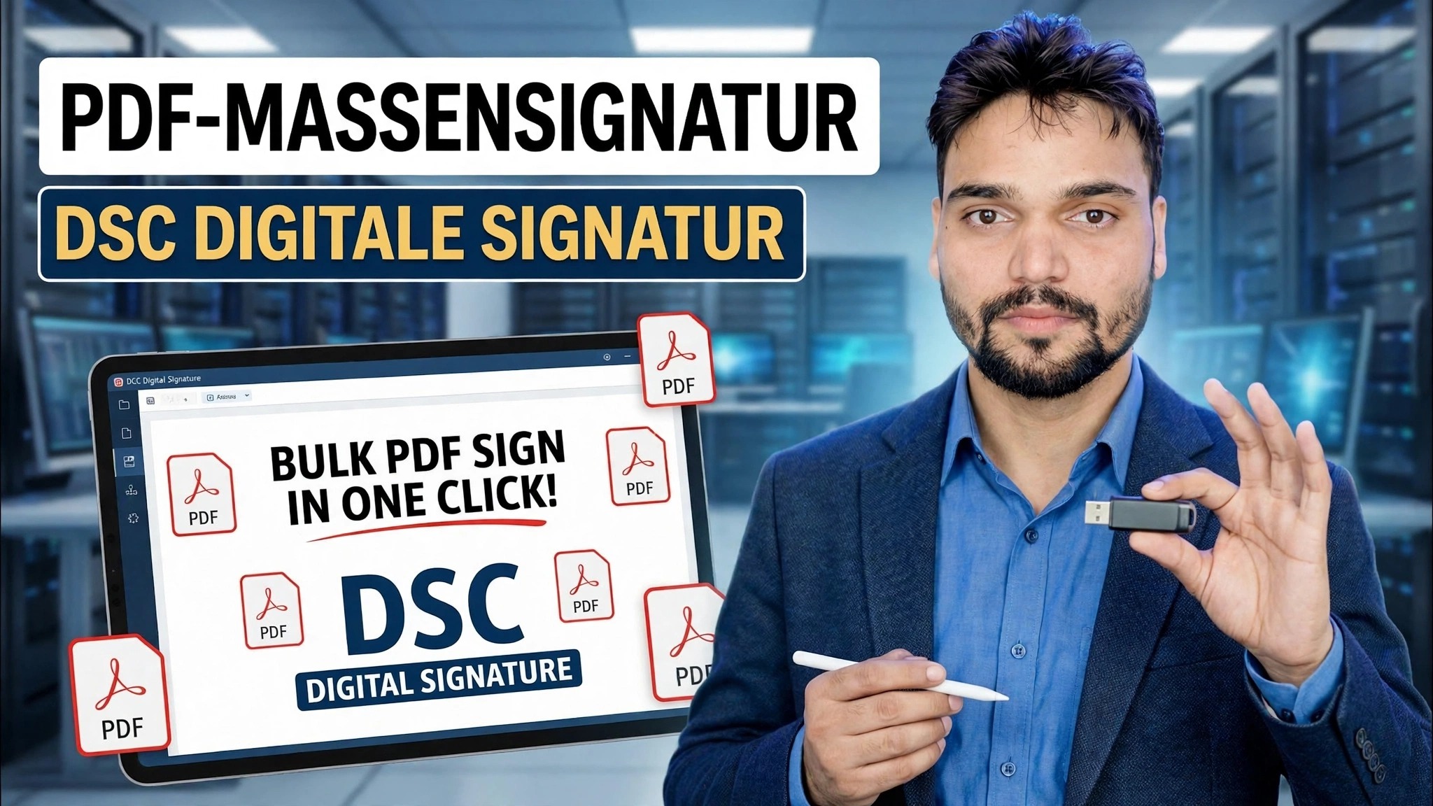 Massen-PDF-Anmeldung mit einem Klick 😳 DSC-Trick mit digitaler Signatur!