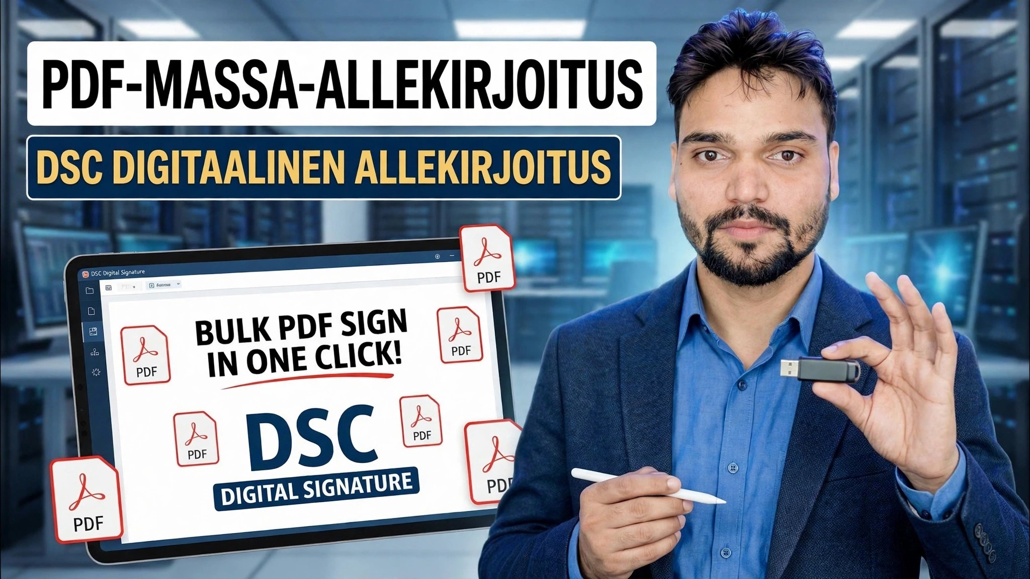 Joukko PDF -kirjautuminen yhdellä napsautuksella 😳 DSC-digitaalisen allekirjoituksen temppu!