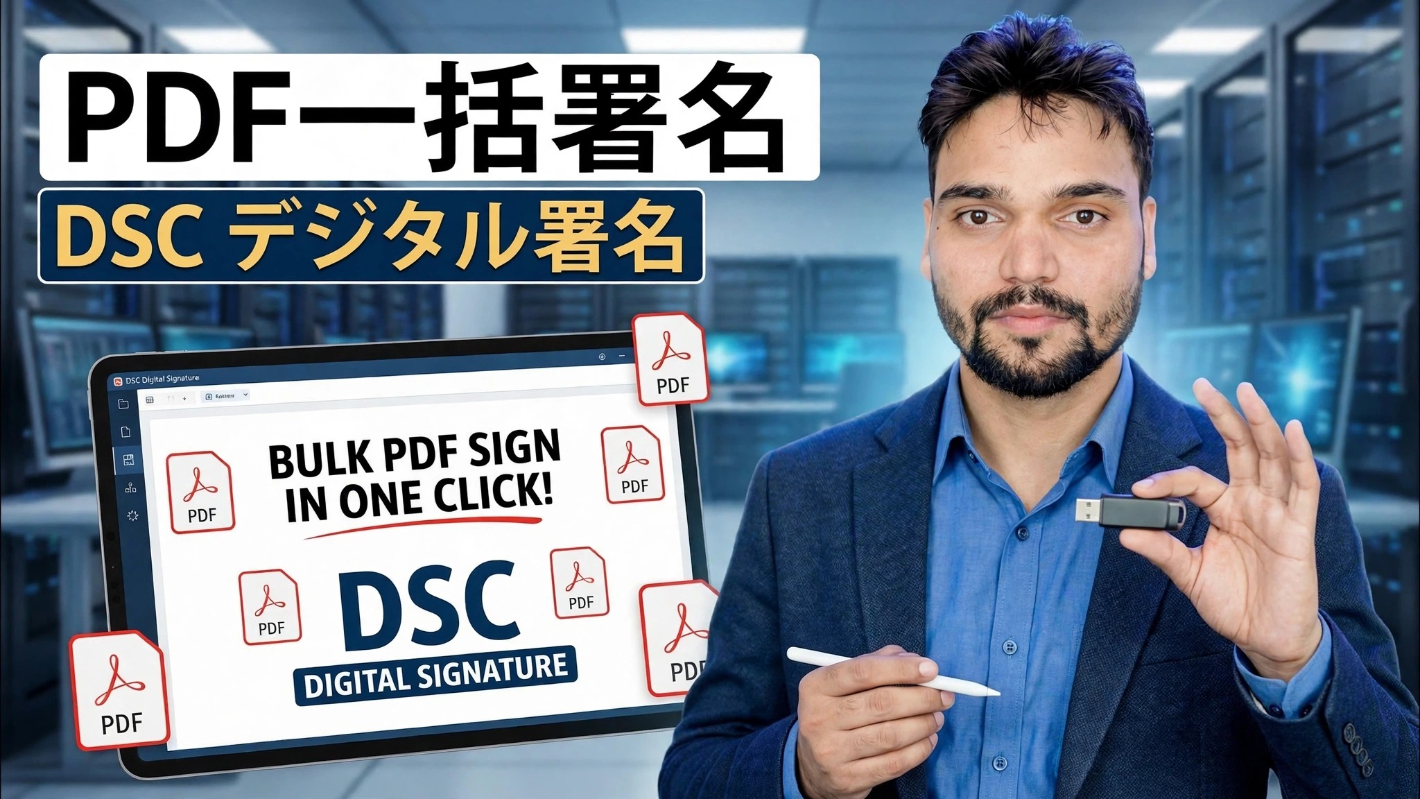 ワンクリックで一括 PDF サインイン 😳 DSC デジタル署名のトリック!