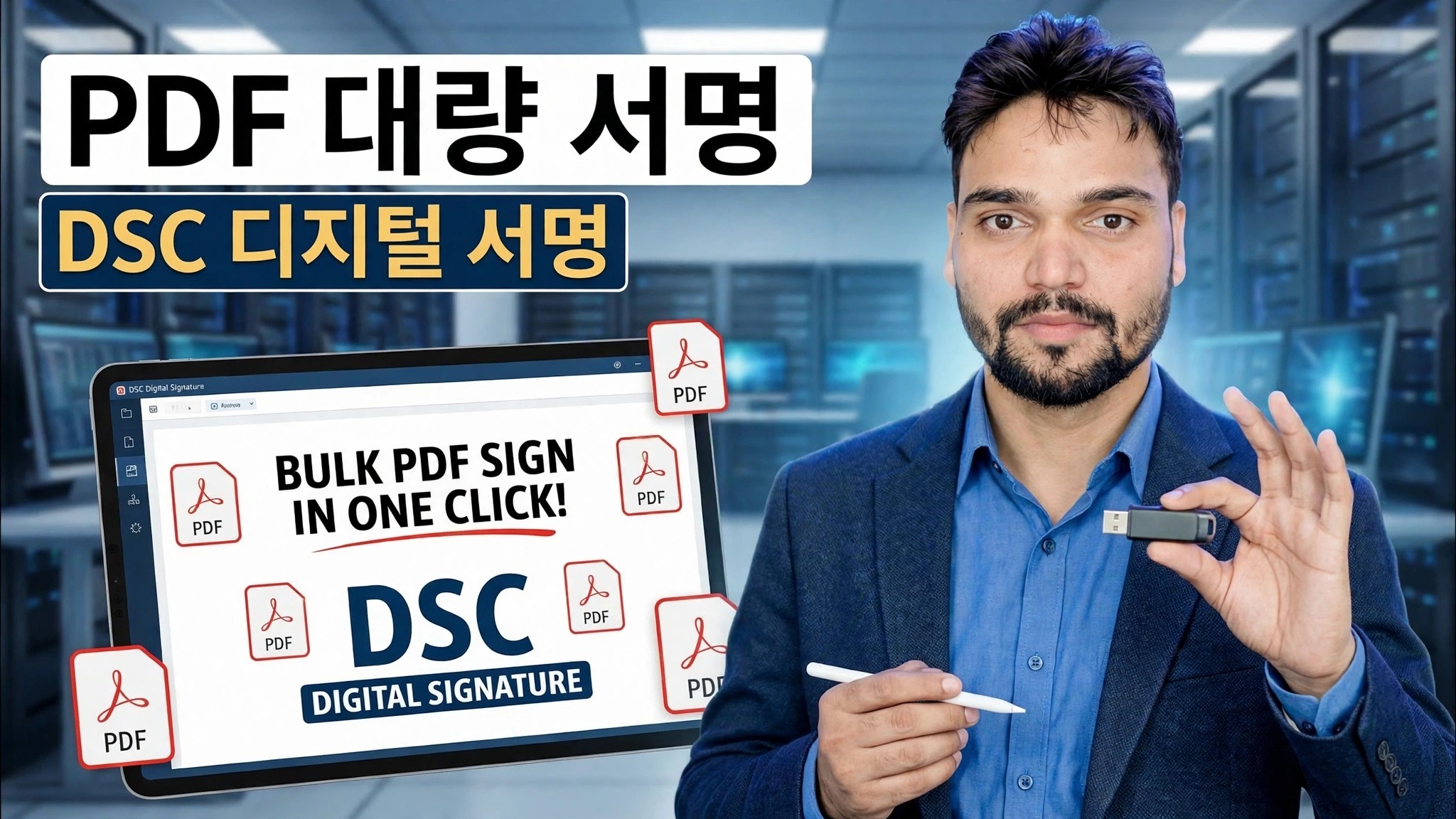 대량 PDF 로그인 원클릭 😳 DSC 디지털 서명 트릭!