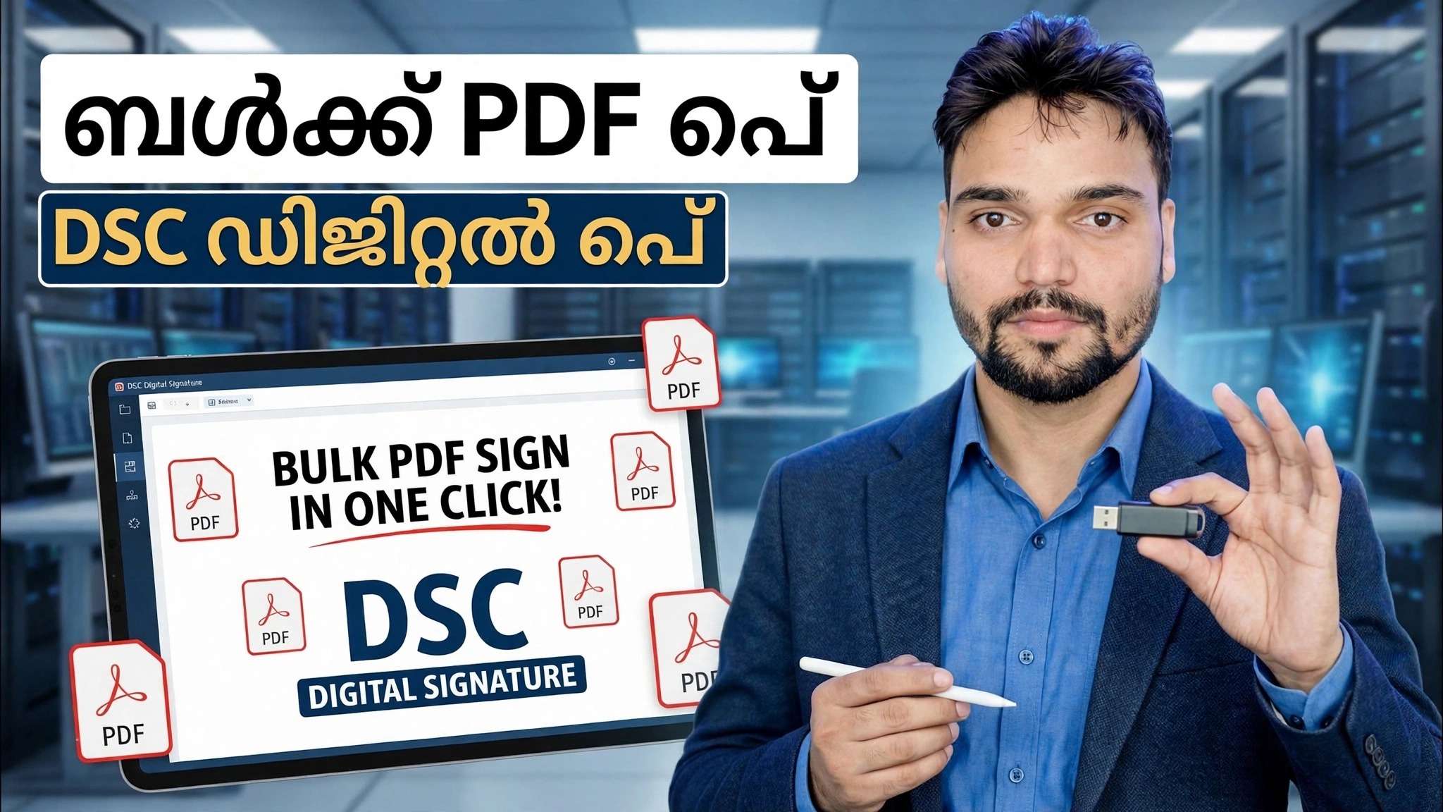 ബൾക്ക് PDF സൈൻ ഇൻ ഒറ്റ ക്ലിക്കിൽ 😳 DSC ഡിജിറ്റൽ സിഗ്നേച്ചർ ട്രിക്ക്!