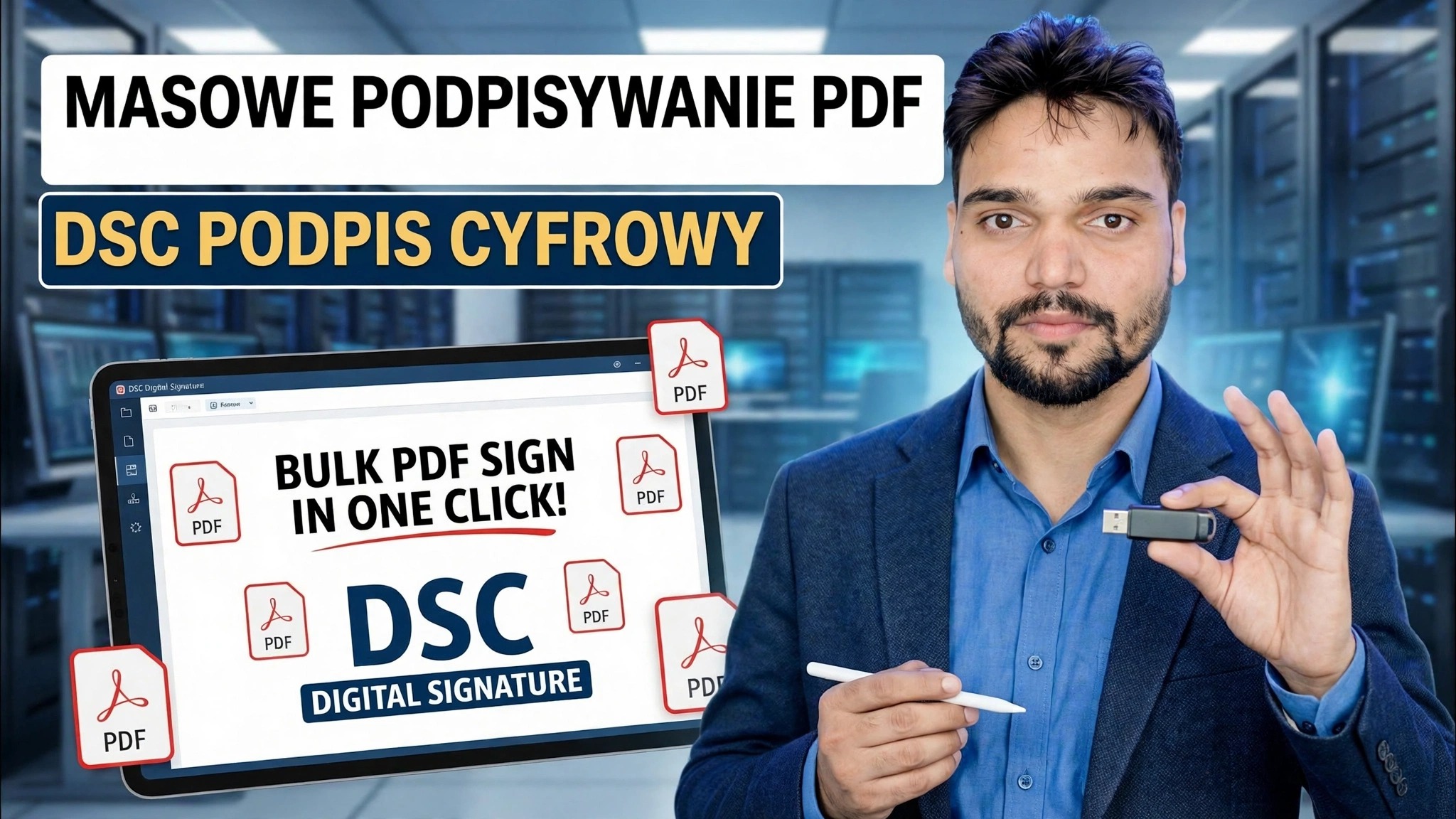 Zbiorcze logowanie do plików PDF jednym kliknięciem 😳 Sztuczka z podpisem cyfrowym DSC!