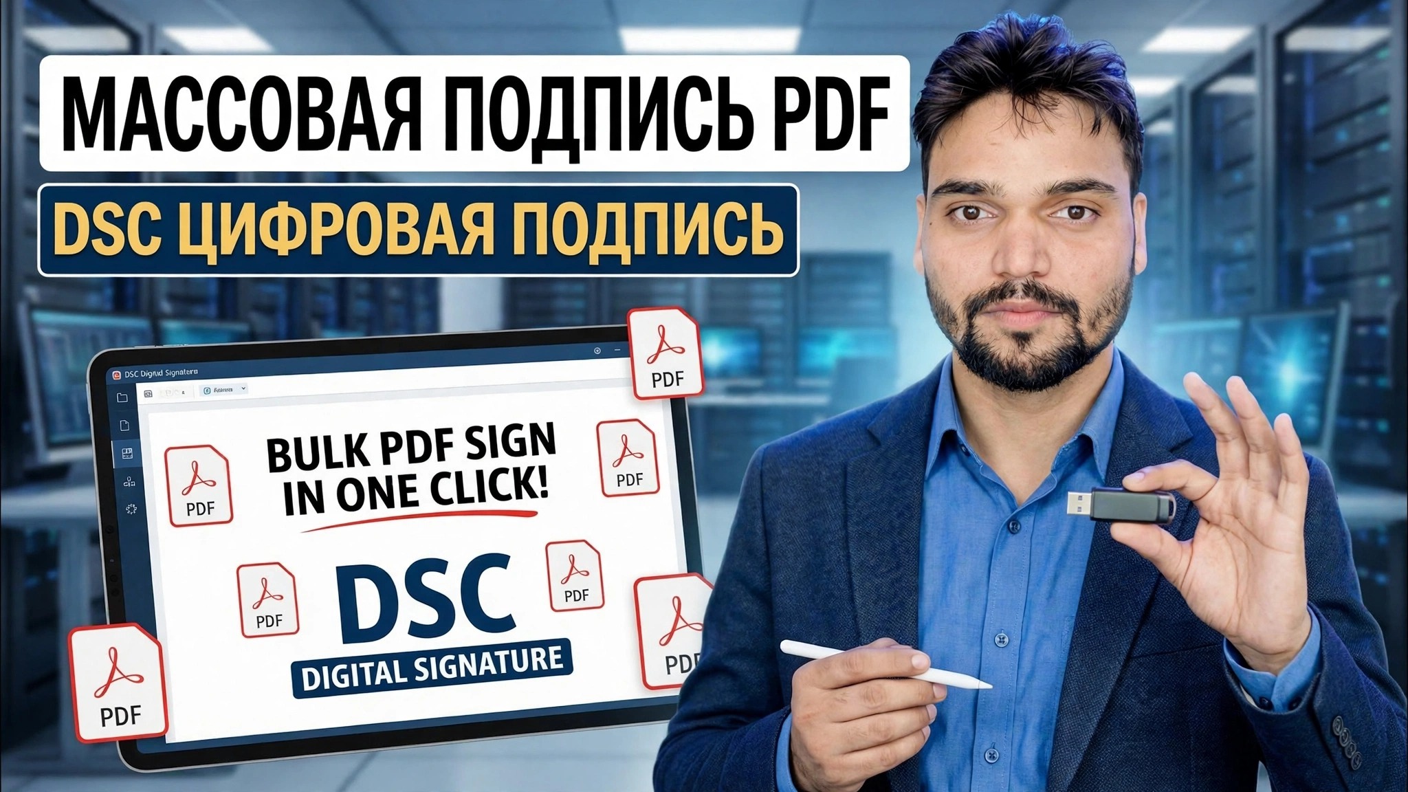 Массовый вход в PDF-файлы в один клик 😳 Хитрость с цифровой подписью DSC!
