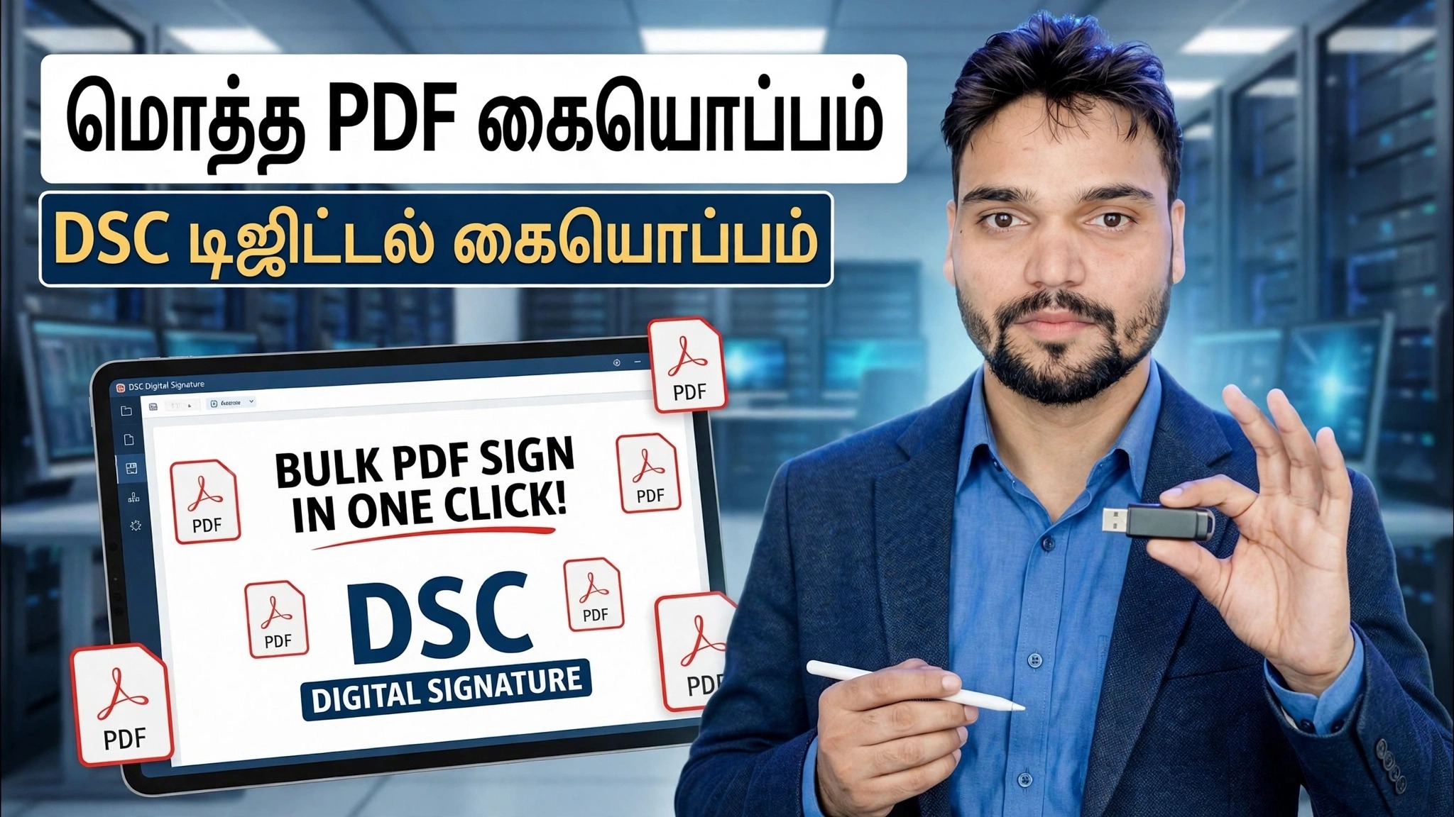 ஒரே கிளிக்கில் மொத்தமாக PDF உள்நுழைவு 😳 DSC டிஜிட்டல் சிக்னேச்சர் ட்ரிக்!