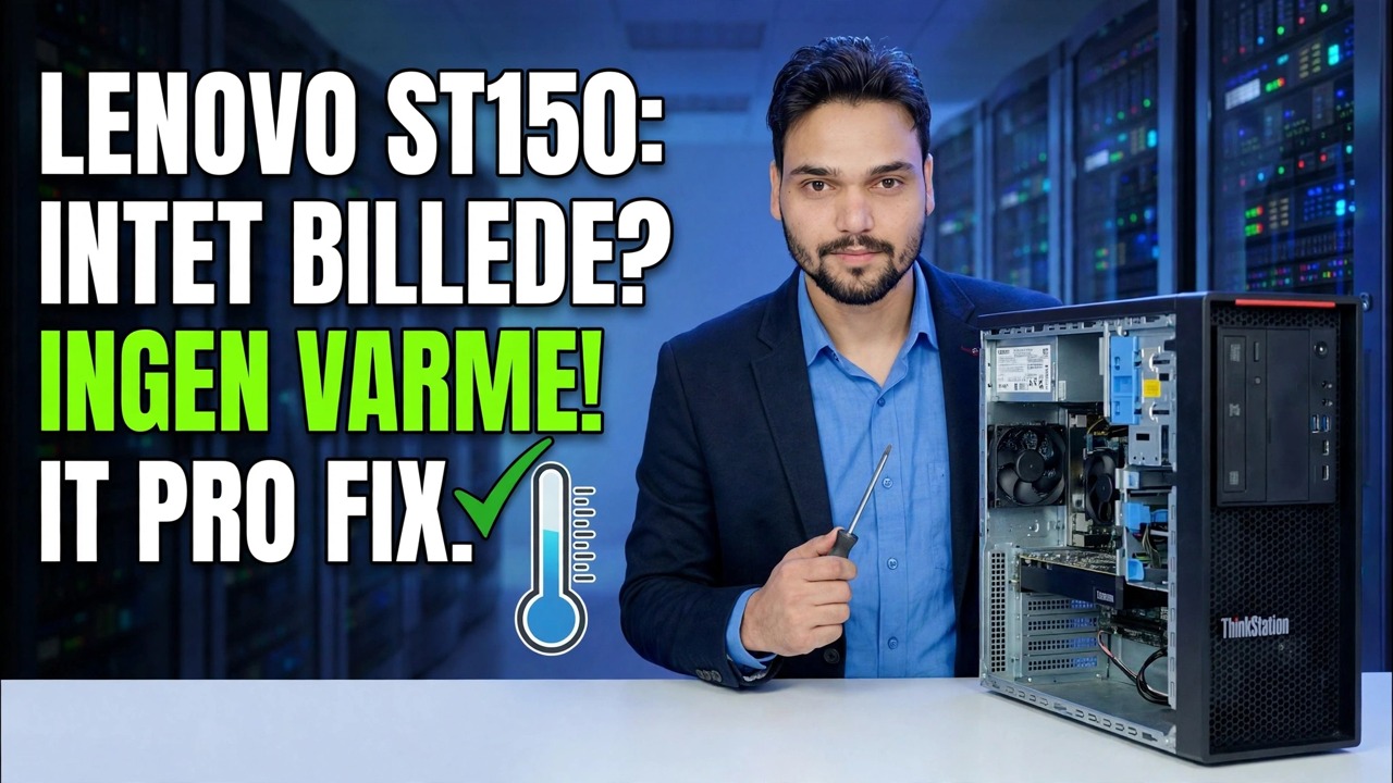 Ingen skærm + ingen CPU-varme 😳 Serverens bundkort dødt?