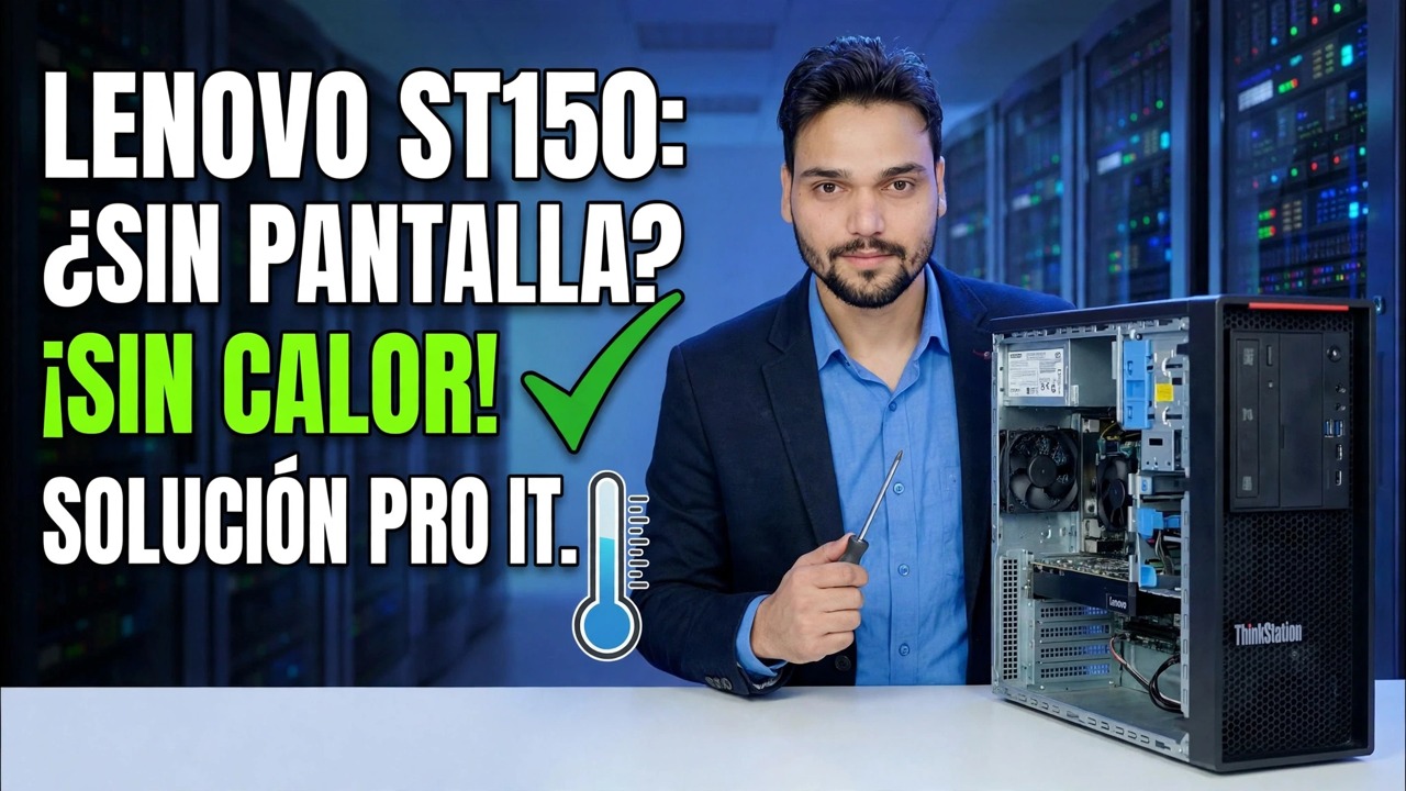 Sin pantalla + Sin calor de CPU 😳 ¿La placa base del servidor está muerta?