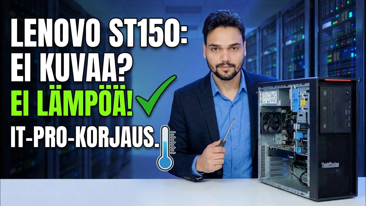 Ei näyttöä + ei suorittimen lämpöä 😳 Palvelimen emolevy on kuollut?