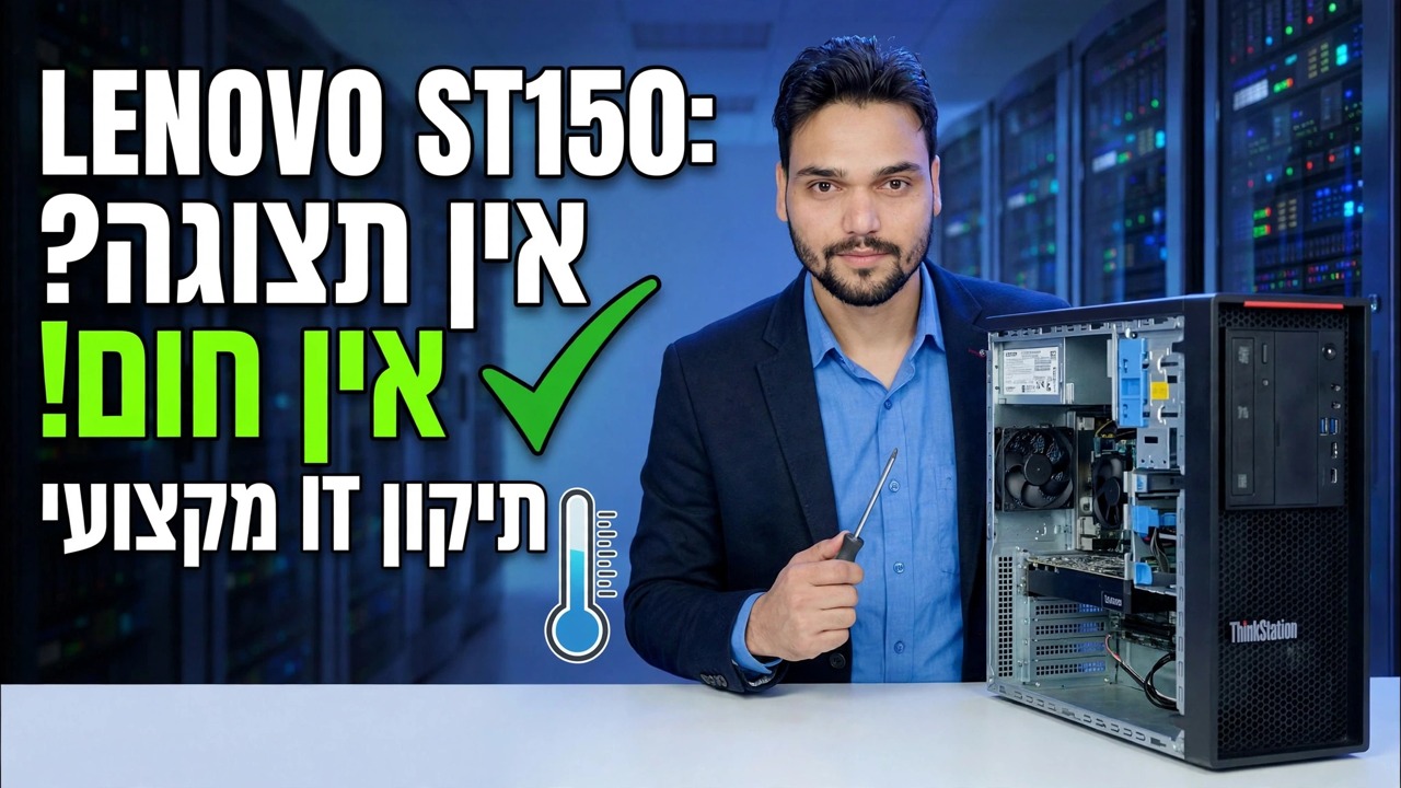 אין תצוגה + אין חום מעבד 😳 לוח האם של השרת מת?