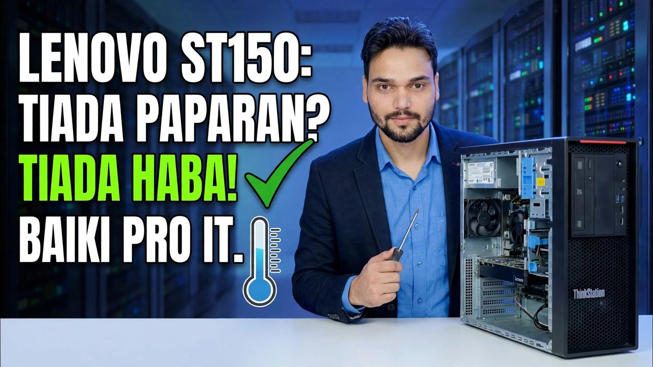 Tiada Paparan + Tiada Panas CPU 😳 Papan Induk Pelayan Mati?