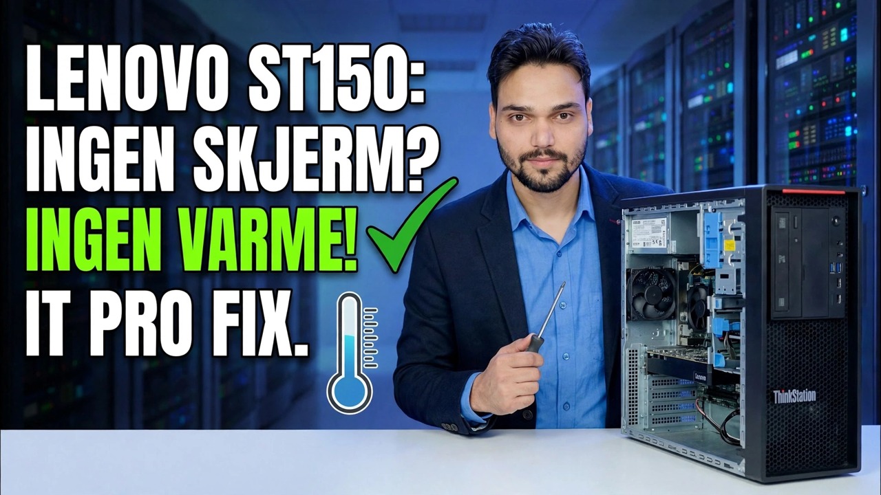 Ingen skjerm + ingen CPU-varme 😳 Server hovedkort dødt?