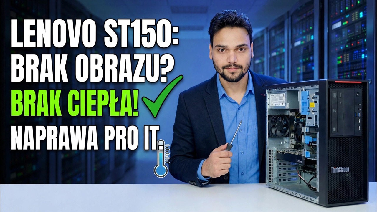Brak wyświetlacza + brak ciepła procesora 😳 Płyta główna serwera nie działa?