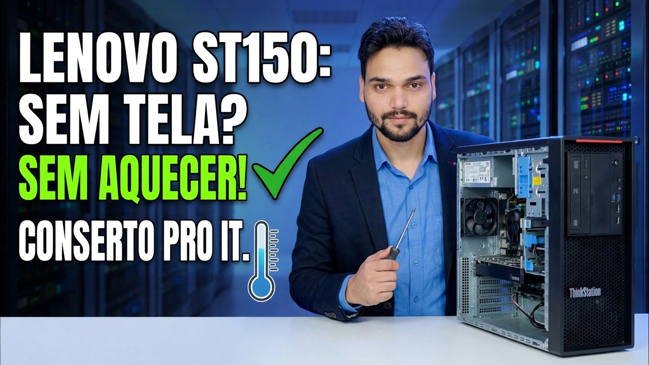 Sem tela + sem aquecimento da CPU 😳 Placa-mãe do servidor morta?