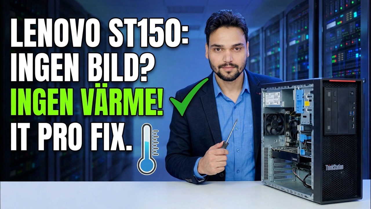 Ingen skärm + ingen CPU-värme 😳 Serverns moderkort dött?