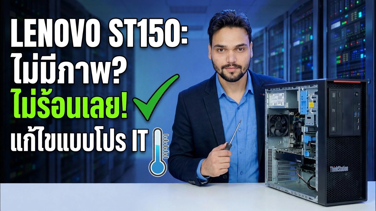 ไม่มีจอแสดงผล + ไม่มีความร้อนของ CPU 😉 เมนบอร์ดเซิร์ฟเวอร์ตายแล้วเหรอ?