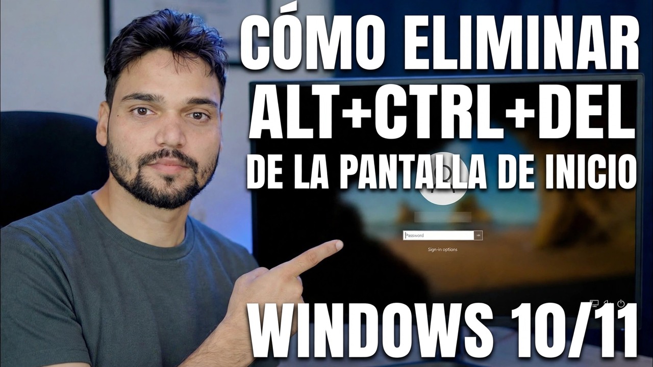Desactivar pantalla de bloqueo Ctrl Alt Supr 🔧 Guía paso a paso