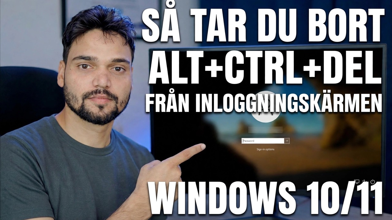 Inaktivera låsskärm Ctrl Alt Del 🔧 Steg-för-steg-guide