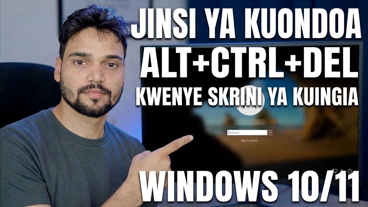 Zima Skrini ya Kufunga Ctrl Alt Del 🔧 Mwongozo wa Hatua kwa Hatua