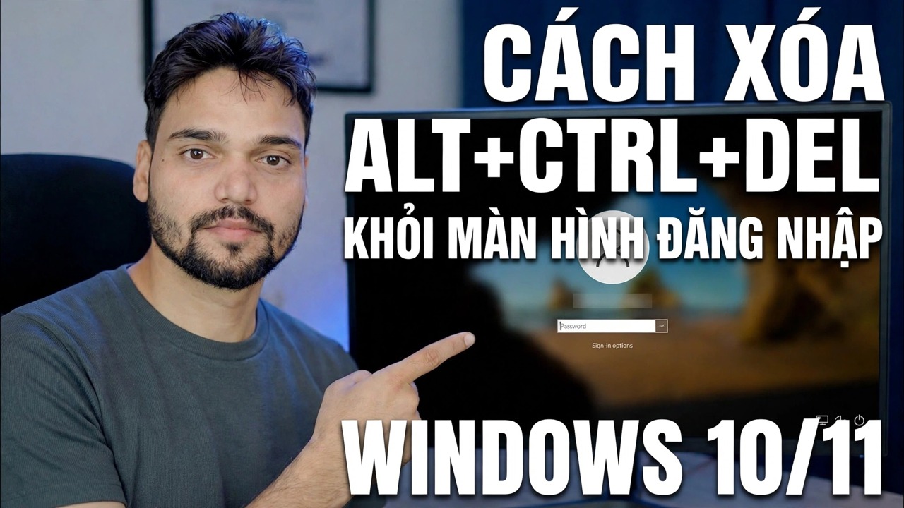 Tắt màn hình khóa Ctrl Alt Del 🔧 Hướng dẫn từng bước