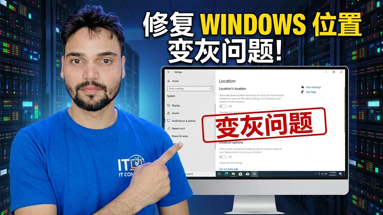 Fix Windows Location Grayed Out Issue