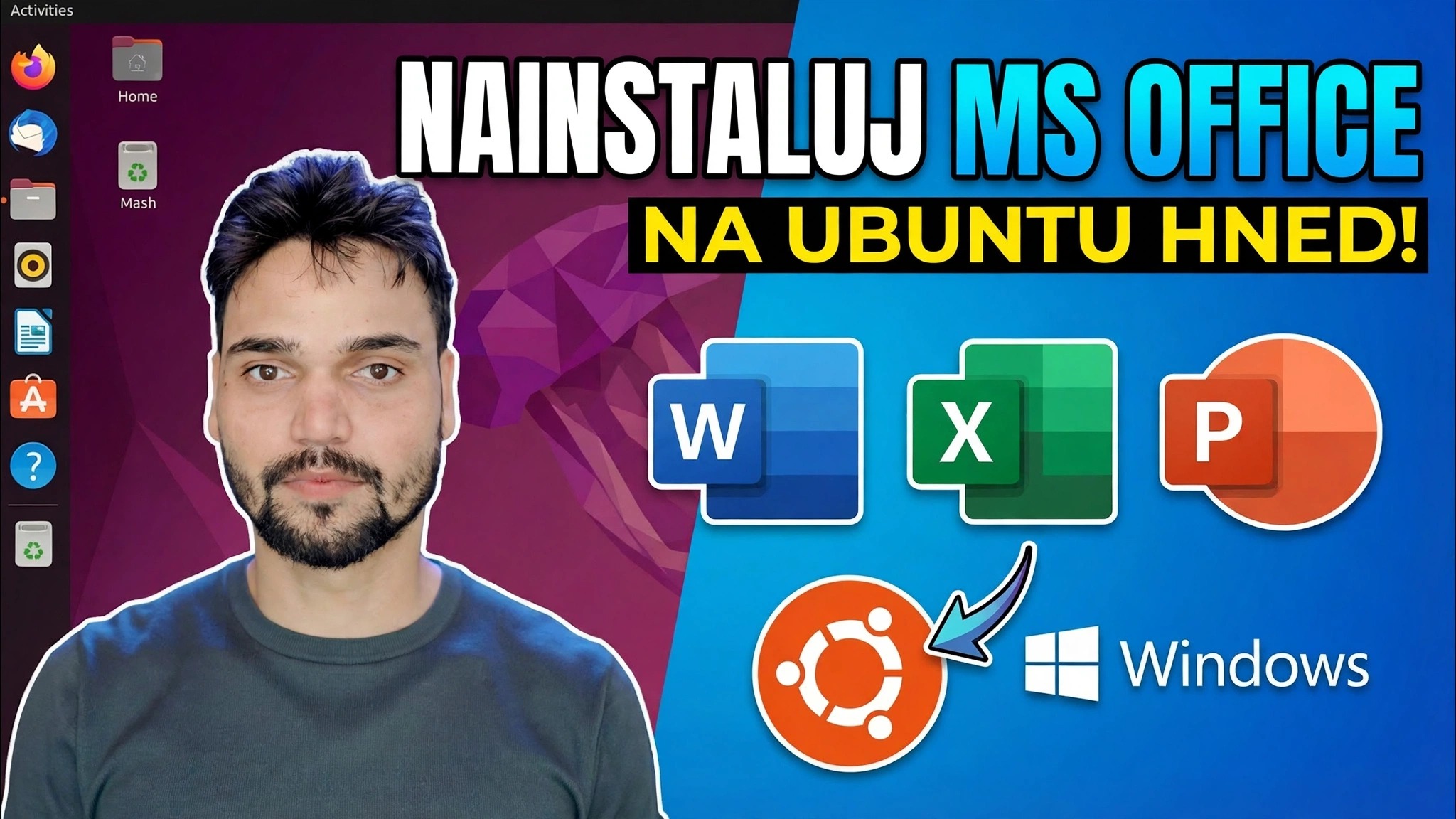 Nainstalujte Microsoft Office na Ubuntu za 1 minutu 😳 Pomocí Wine