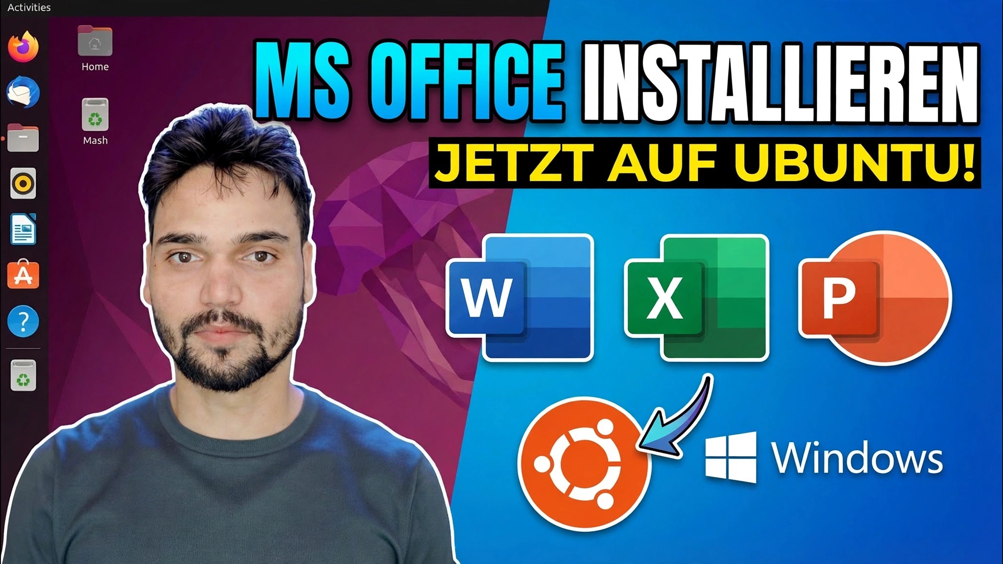 Installieren Sie Microsoft Office auf Ubuntu in 1 Minute 😳 Mit Wine