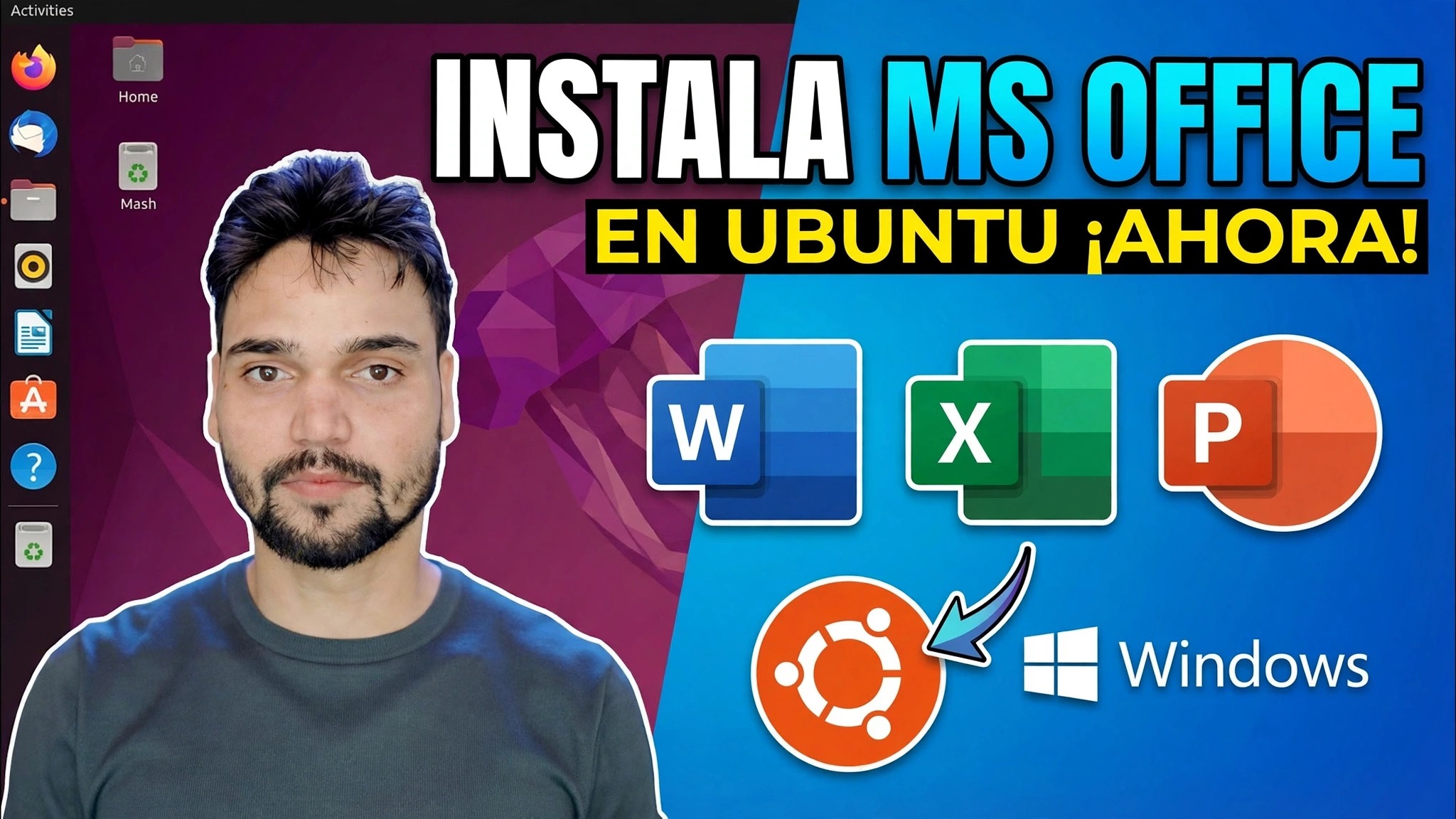 Instale Microsoft Office en Ubuntu en 1 minuto 😳 Usando Wine