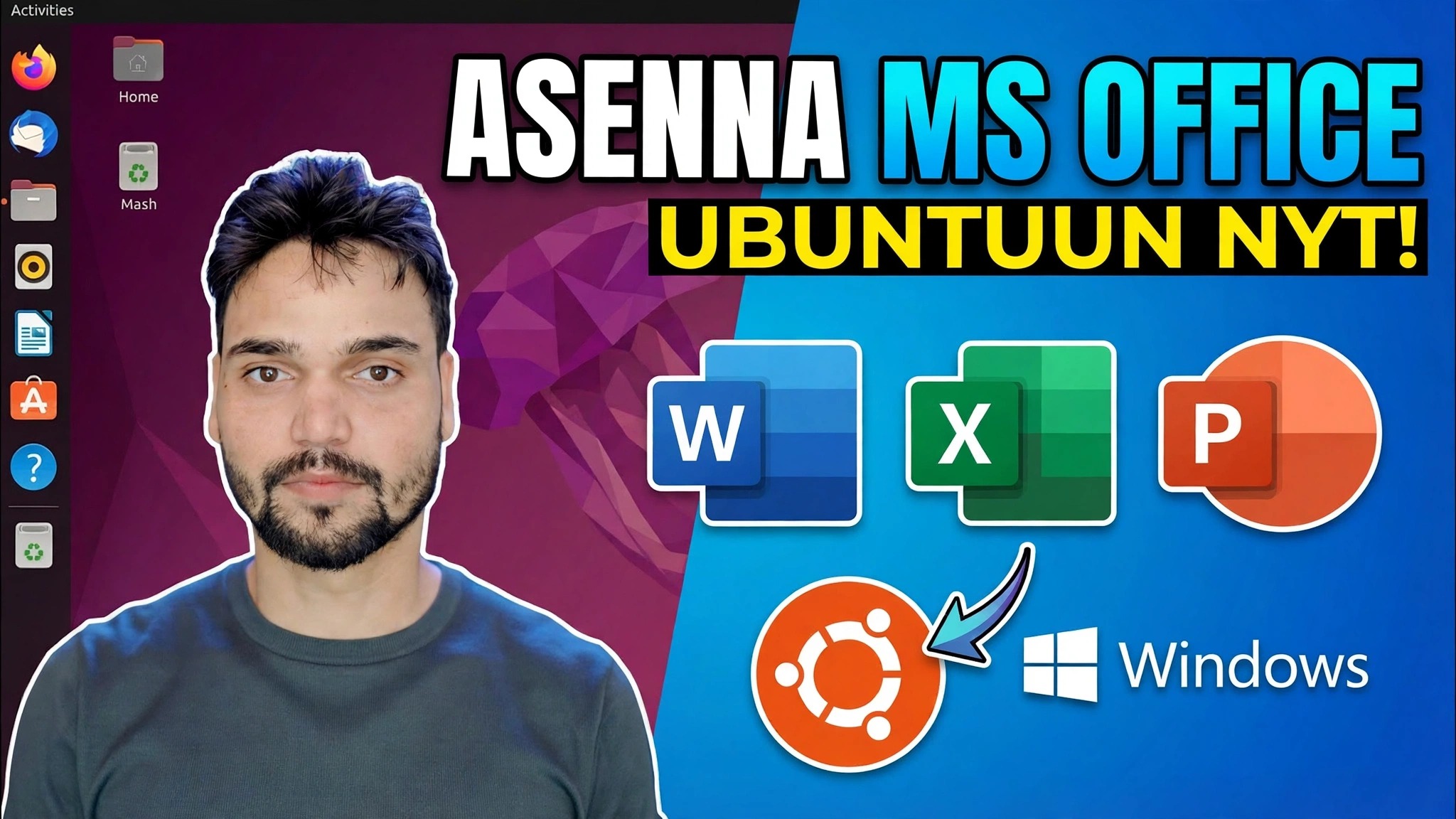 Asenna Microsoft Office Ubuntuun minuutissa 😳 Winen avulla