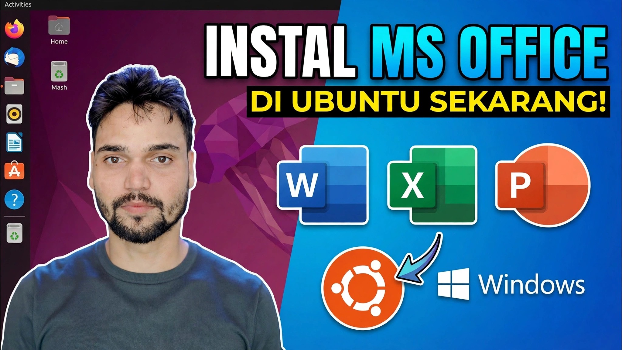 Instal Microsoft Office di Ubuntu dalam 1 Menit 😳 Menggunakan Wine