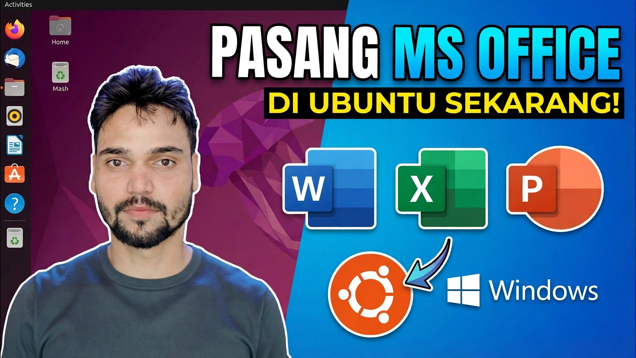 Pasang Microsoft Office pada Ubuntu dalam 1 Minit 😳 Menggunakan Wain
