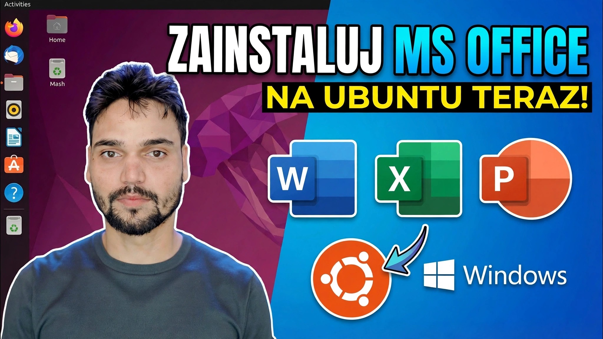 Zainstaluj pakiet Microsoft Office na Ubuntu w 1 minutę 😳 Używając Wine