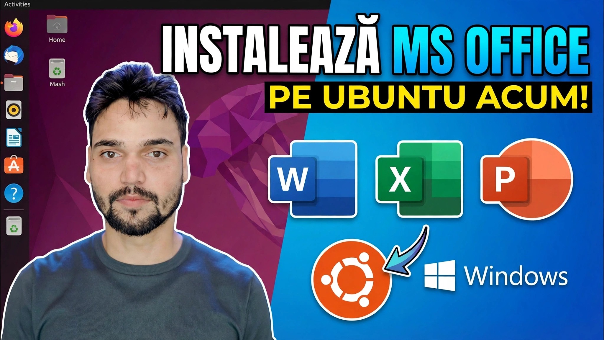 Instalați Microsoft Office pe Ubuntu în 1 minut 😳 Utilizând Wine