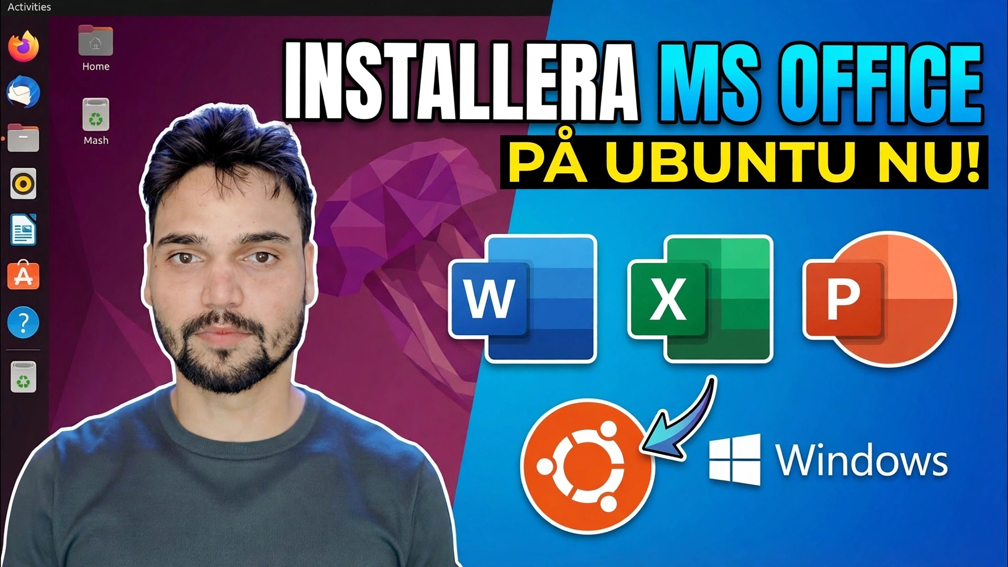 Installera Microsoft Office på Ubuntu på 1 minut 😳 Använd vin