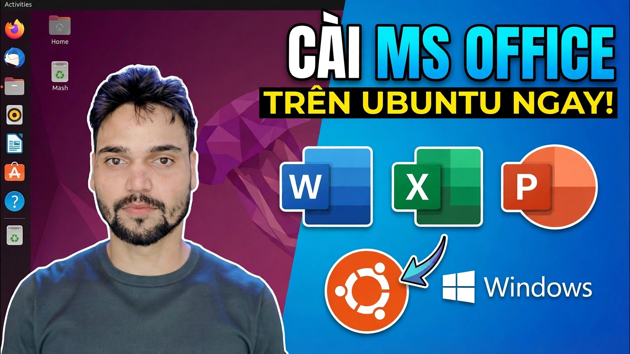 Cài đặt Microsoft Office trên Ubuntu trong 1 phút 😳 Sử dụng Wine